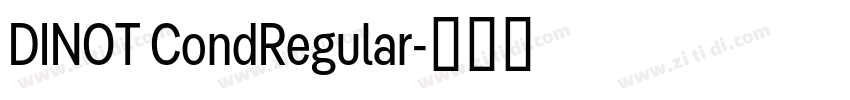 DINOT CondRegular字体转换